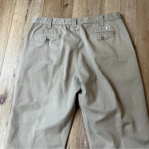 Carhartt Men's Straight Leg Khaki Pants Size 40X32 GUC - Picture 8 of 9